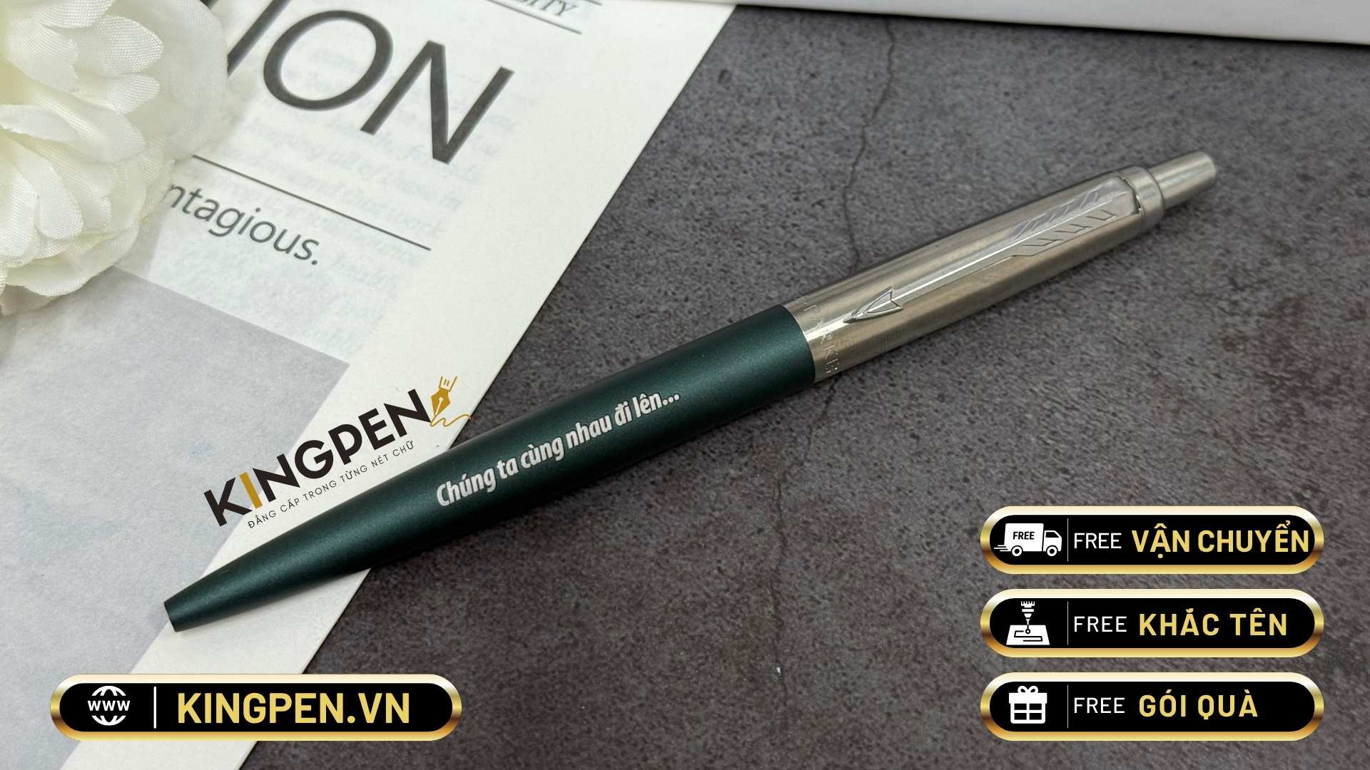 Bút bi Parker Jotter XL Matte Green Ballpoint Pen 2068511 4 Bút bi Parker Jotter XL Matte Green Ballpoint Pen 2068511