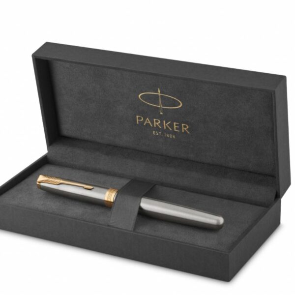 But da bi Parker Sonnet Stainless Steel GT Rollerball Pen 1931506 2