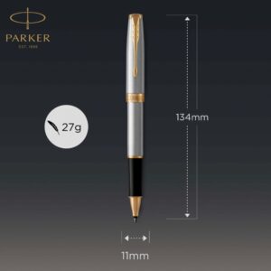 But da bi Parker Sonnet Stainless Steel GT Rollerball Pen 1931506 5