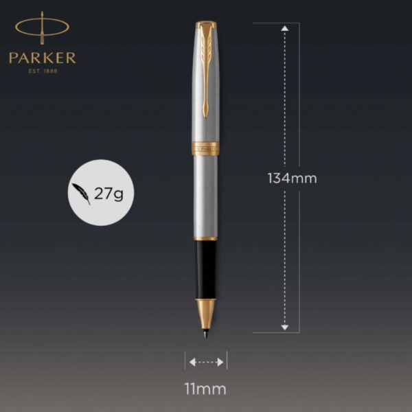 But da bi Parker Sonnet Stainless Steel GT Rollerball Pen 1931506 5