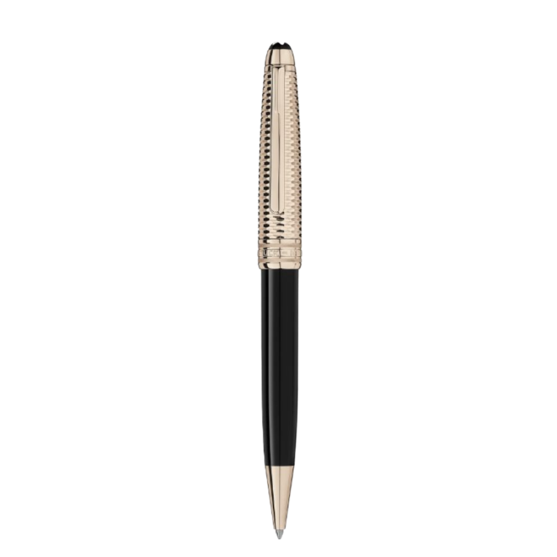 Bút bi Montblanc Meisterstuck Doue Geometry Champagne Gold Classique MB118095
