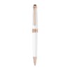 Montblanc Meisterstuck White Solitaire Rose Gold Ballpoint Pen MB113325