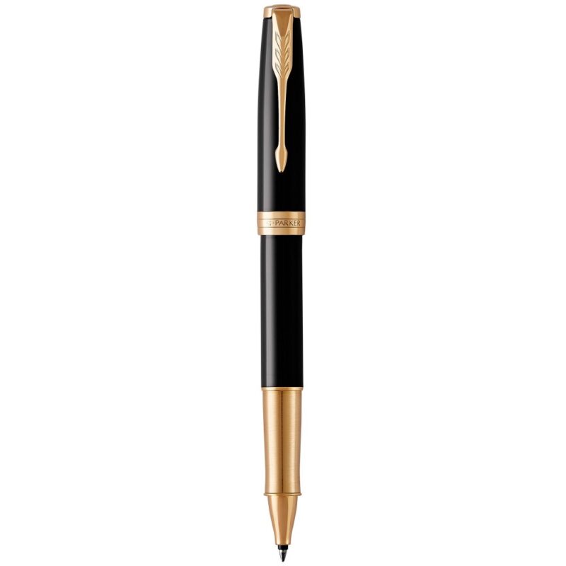 Bút dạ bi Parker Sonnet 18K Black Lacquer GT Rollerball Pen 1950787