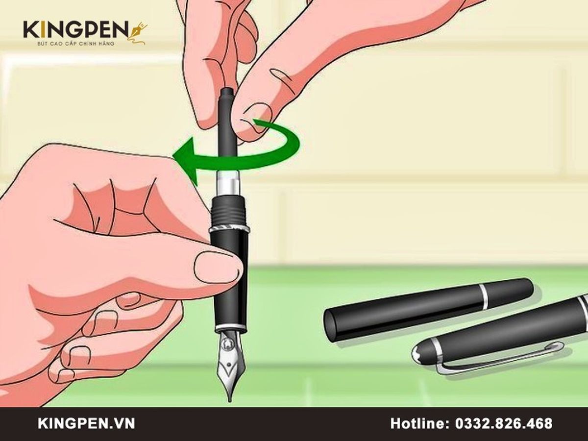 Cách bơm mực bút Parker chuẩn nhất 3 Cách bơm mực bút Parker chuẩn