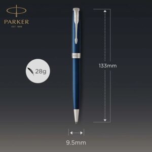But bi Parker Sonnet Subtle Blue Lacquer CT Ballpoint Pen 1931536 3