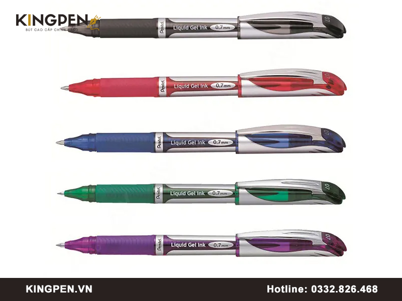 Bút Pentel Liquid Gel Ink 0.7 mm ball chính hãng