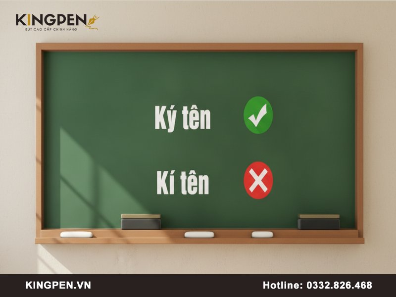Ký tên hay kí tên mới là cách viết đúng?