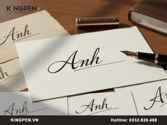 Mẫu chữ ký tên Anh