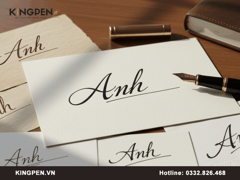 Chữ ký tên Anh ấn tượng thể hiện sự chuyên nghiệp