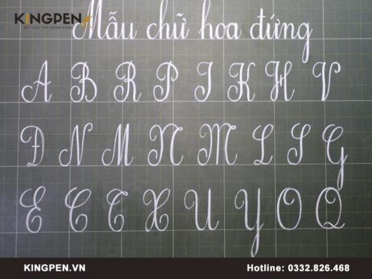 Bảng chữ cái luyện viết chữ đẹp