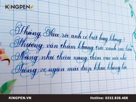 Một số bài mẫu luyện viết chữ đẹp