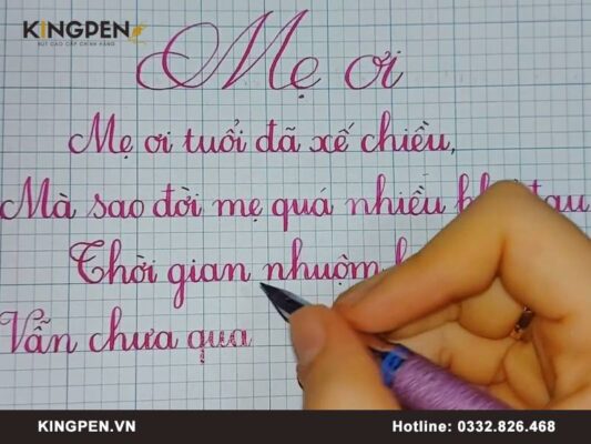 Bài thi viết chữ đẹp mẫu