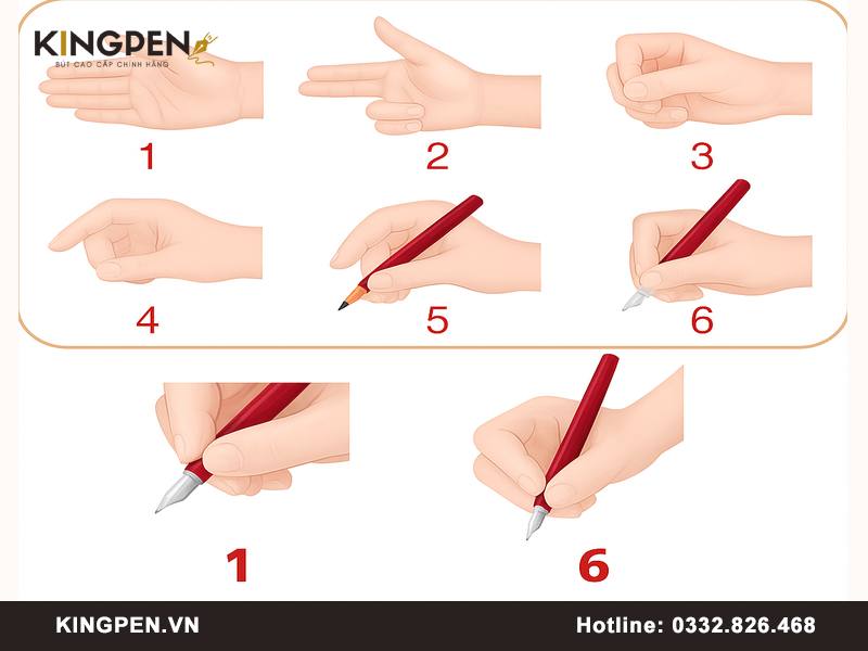 Cách cầm bút viết chữ đẹp chuẩn 3 ngón dễ thực hiện
